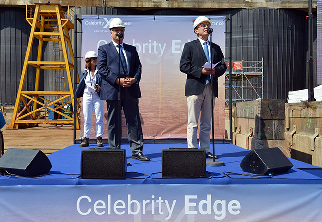 Celebrity Edge Keel Laying